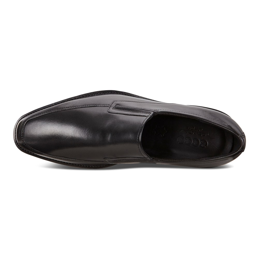 ECCO Mens Slip On Black - Calcan - WUA-942308